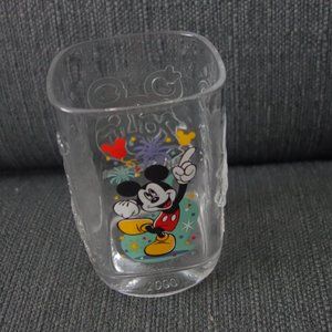 McDonalds Walt Disney World Magic Kingdom 2000 Celebration Glass Cup
